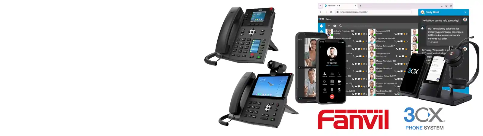 3CX and Fanvil unified communications